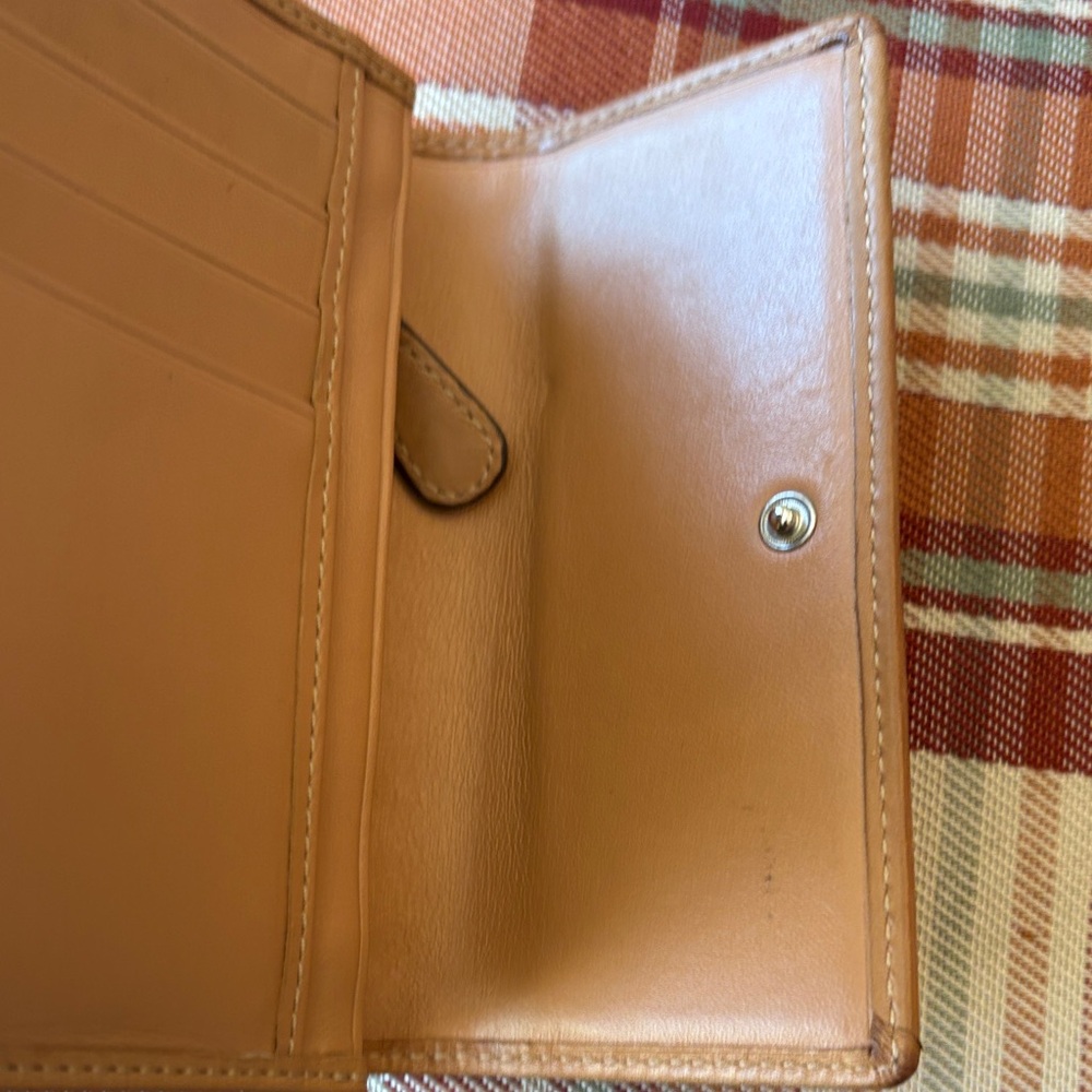 Coach Signature Brown and Tan Wallet - Picture 6 of 7